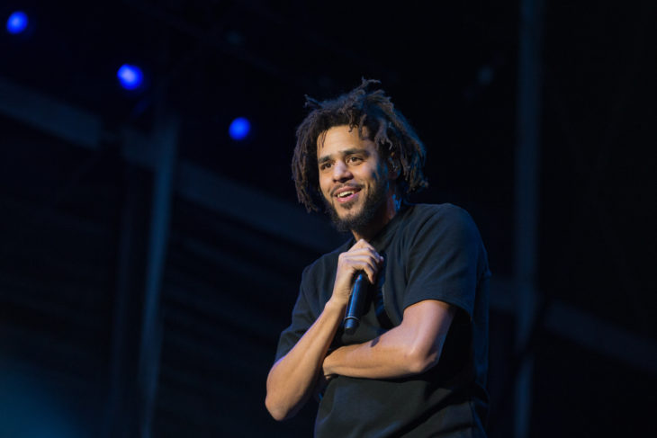 J. Cole performing
